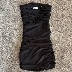 Oh Polly mini strapless dress